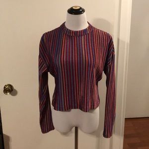 Again velour Mock turtleneck